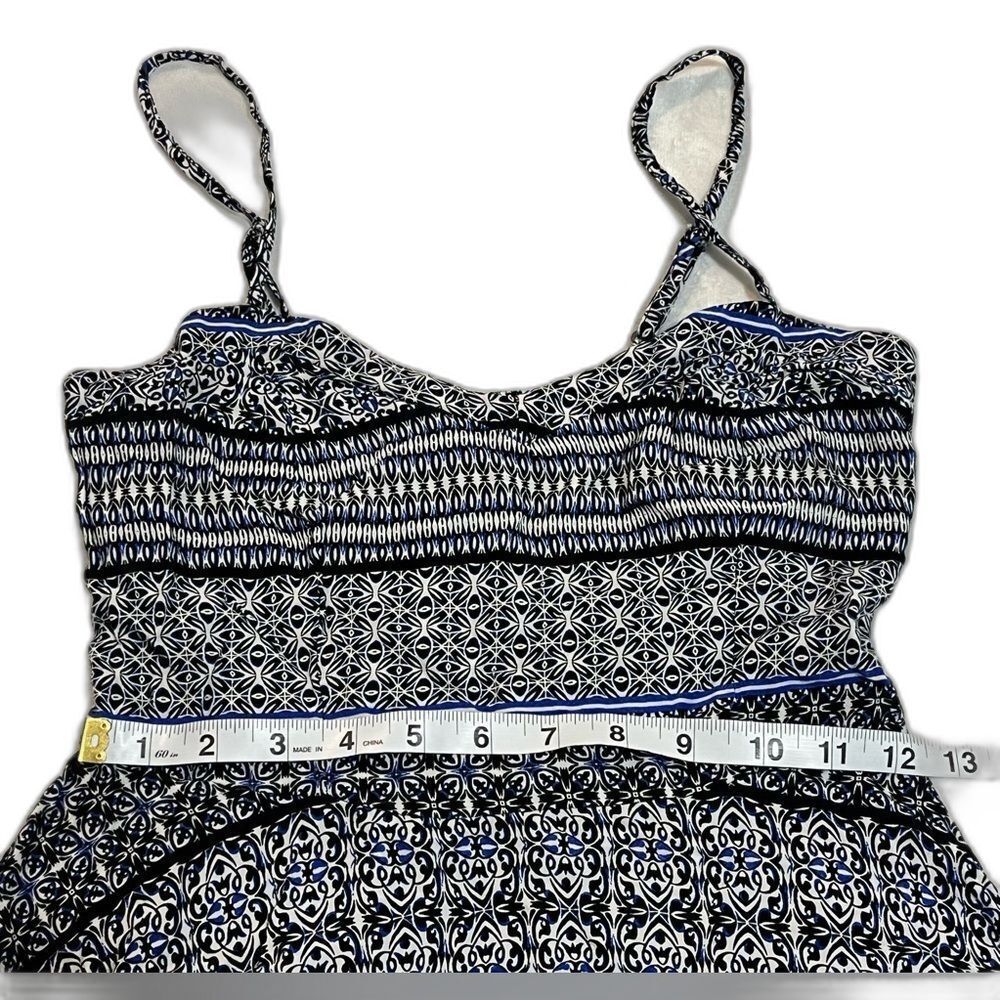 Aeropostale Lightweight Blue and Black Patterned Women's Mini Dress Size Small - Picture 4 of 12
